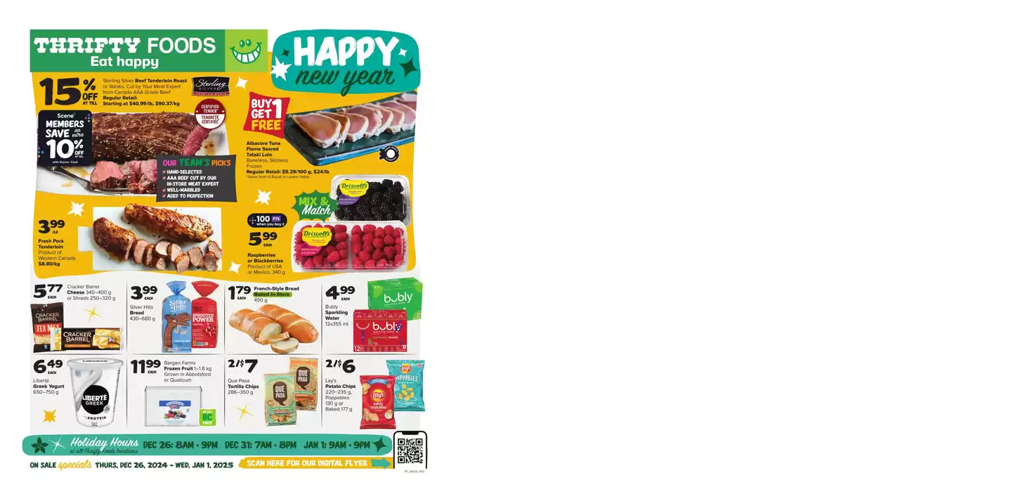 Thrifty Foods catalogue in Richmond | Weekly Flyer | 2024-12-26 - 2025-01-01