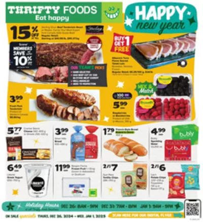 Grocery offers in Duncan | Weekly Flyer in Thrifty Foods | 2024-12-26 - 2025-01-01