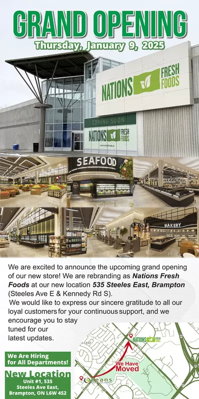 Nations Fresh Foods catalogue in Toronto | Our best bargains | 2024-12-25 - 2025-01-08