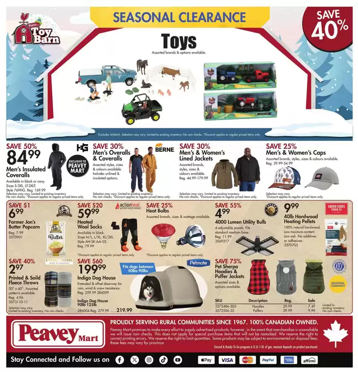 Peavey Mart catalogue in St. Catharines | Boxing Week Event | 2024-12-26 - 2025-01-02