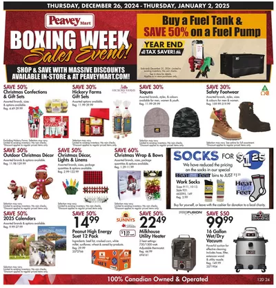 Clothing, Shoes & Accessories offers in Sudbury | Boxing Week Event in Peavey Mart | 2024-12-26 - 2025-01-02