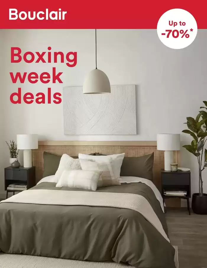 Bouclair Home catalogue in Vancouver | Boxing Week Deals | 2024-12-26 - 2024-12-31