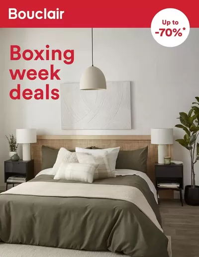 Home & Furniture offers in Ottawa | Boxing Week Deals in Bouclair Home | 2024-12-26 - 2024-12-31