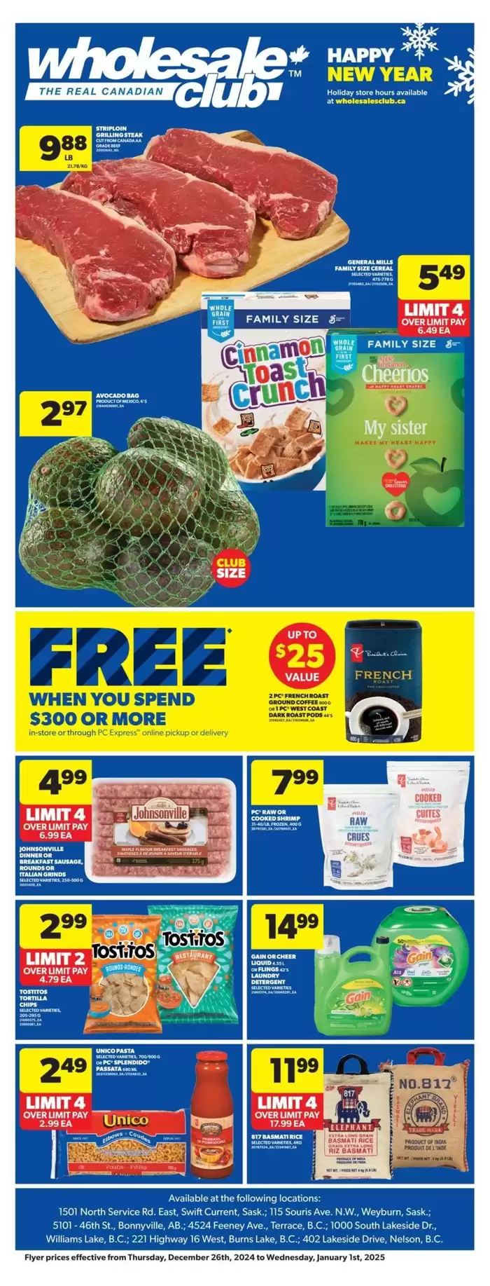 Wholesale Club catalogue in Saint-Lambert | Wholesale Club Weekly ad | 2024-12-26 - 2025-01-09