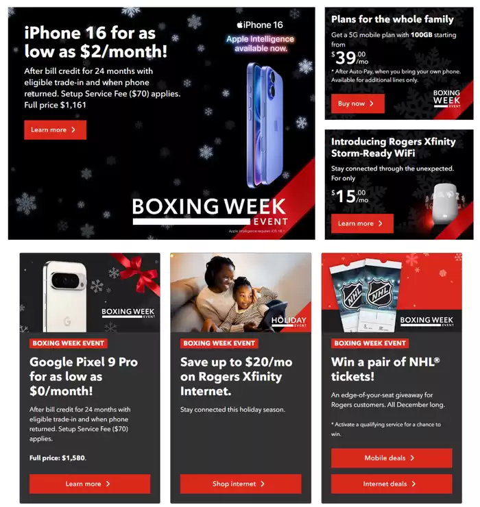 Rogers catalogue in Vancouver | Boxing Week Event | 2024-12-26 - 2024-12-29