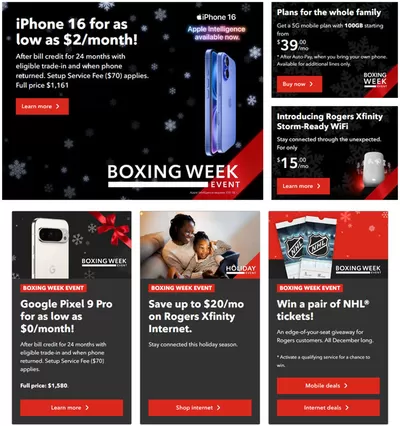 Electronics offers in Courtenay | Boxing Week Event in Rogers | 2024-12-26 - 2024-12-29