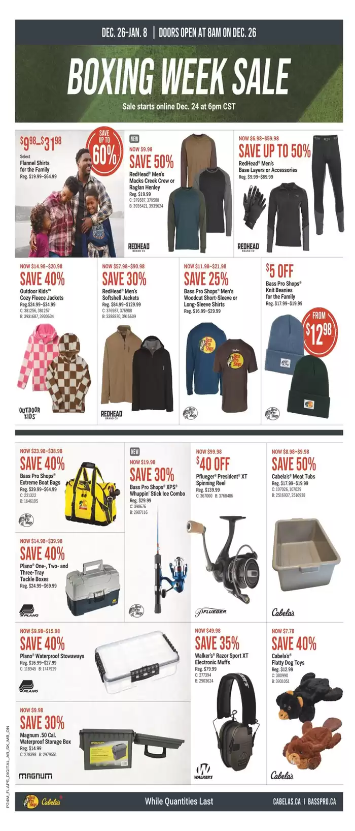 Bass Pro Shop catalogue in Ottawa | Boxing Week Sale | 2024-12-26 - 2025-01-08