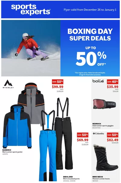 Sport offers in Saguenay | Boxing Day Up To 50% Off in Sports Experts | 2024-12-26 - 2025-01-01