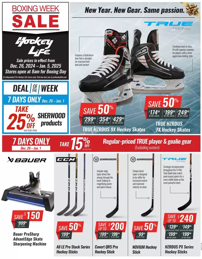 Pro Hockey Life catalogue in Winnipeg | Boxing Week Sale | 2024-12-26 - 2025-01-05