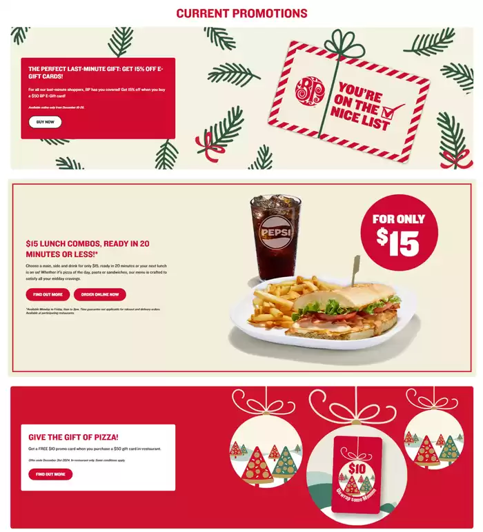 Boston Pizza catalogue in Terrace | CURRENT PROMOTIONS | 2024-12-26 - 2025-01-09