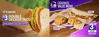 Restaurants offers in Fort McMurray | Special Offers For You in Taco Bell | 2024-12-26 - 2025-01-09