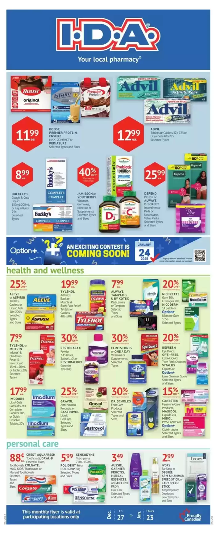 IDA Pharmacy catalogue in Penticton | Amazing Discounts | 2024-12-27 - 2025-01-23