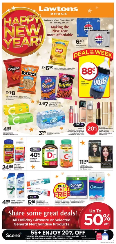 Lawtons Drugs catalogue in Windsor (Ontario) | Weekly Ad | 2024-12-27 - 2025-01-02