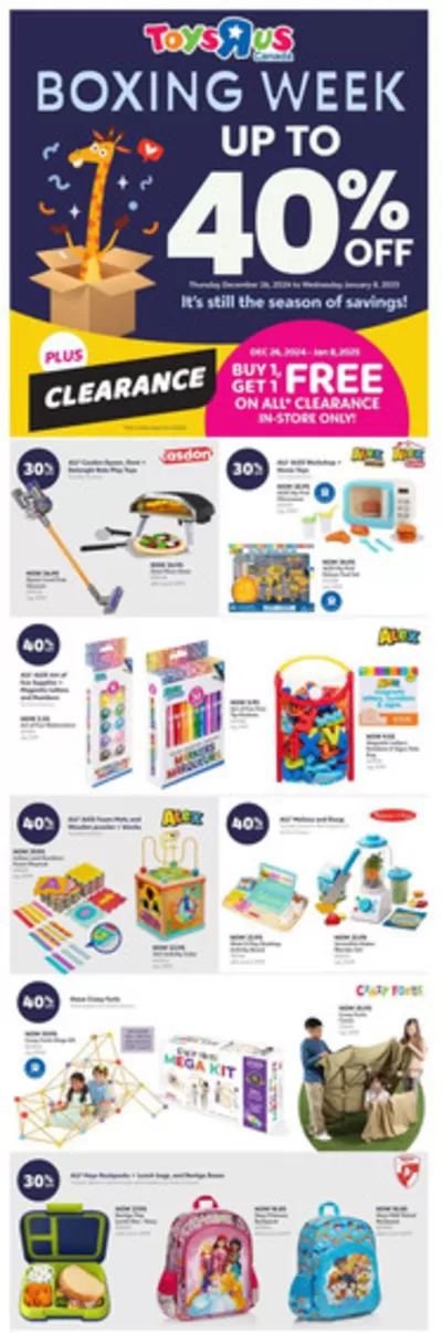 Kids, Toys & Babies offers in Winnipeg | Flyer in Toys R us | 2024-12-26 - 2025-01-08