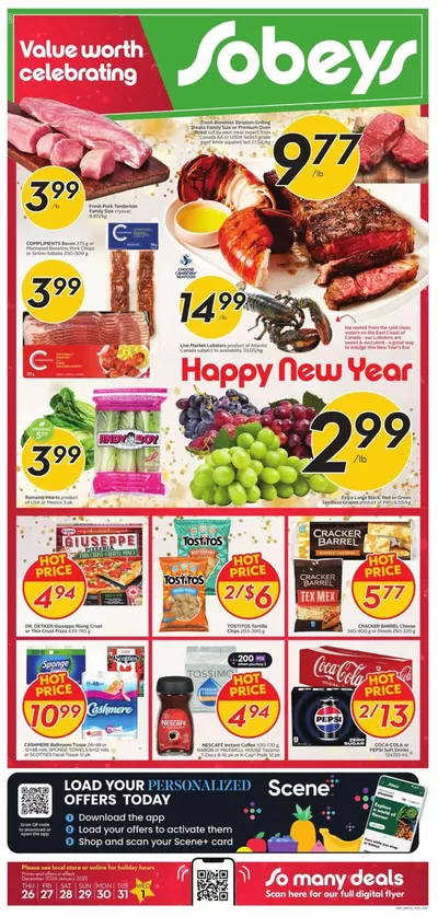 Sobeys catalogue in Orangeville | Sobeys Weekly ad | 2024-12-28 - 2025-01-11