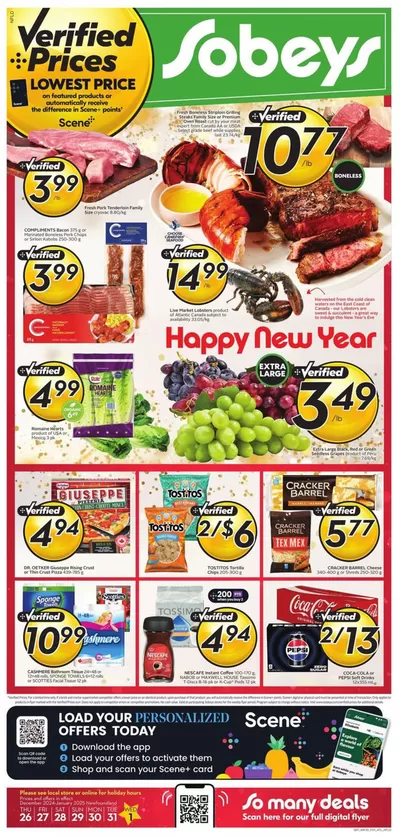 Sobeys catalogue in St. Catharines | Save now with our deals | 2024-12-28 - 2025-01-11