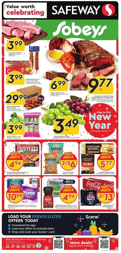 Sobeys catalogue in Orangeville | Exclusive deals and bargains | 2024-12-28 - 2025-01-11