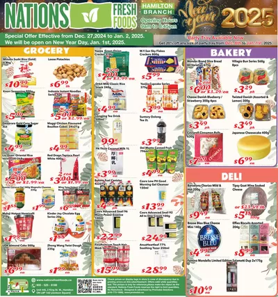 Nations Fresh Foods catalogue in Hamilton | Weekly special Nations Fresh Foods | 2024-12-28 - 2025-01-11