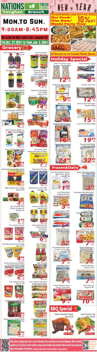 Nations Fresh Foods catalogue in Toronto | Great discounts on selected products | 2024-12-28 - 2025-01-11