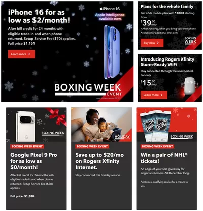 Electronics offers in Parksville | Boxing Week Event in Rogers | 2024-12-30 - 2025-01-01