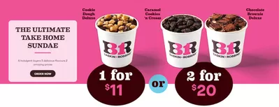 Restaurants offers in Hamilton | Current deals and offers in Baskin Robbins | 2024-12-30 - 2025-01-13