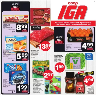 Grocery offers in Bedford QC | Iles-de-la-Madeleine in IGA | 2025-01-02 - 2025-01-08