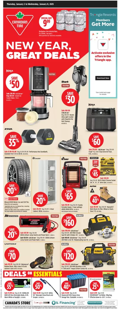 Canadian Tire catalogue in Isle aux Morts | Our best bargains | 2025-01-02 - 2025-01-08