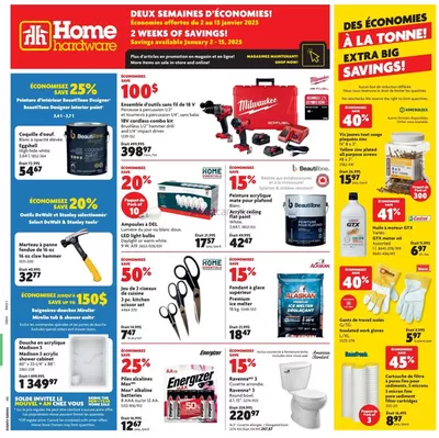 Home Hardware catalogue in Oshawa | Exclusive deals for our customers | 2025-01-02 - 2025-01-15