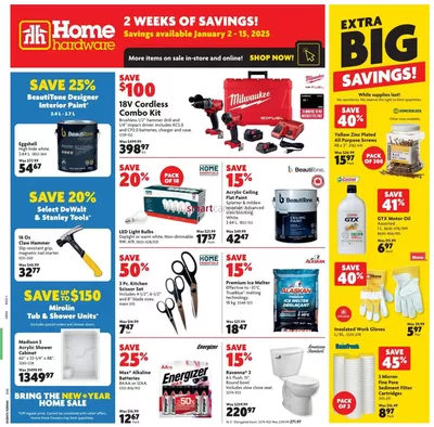 Home Hardware catalogue in Oshawa | Great offer for bargain hunters | 2025-01-02 - 2025-01-15