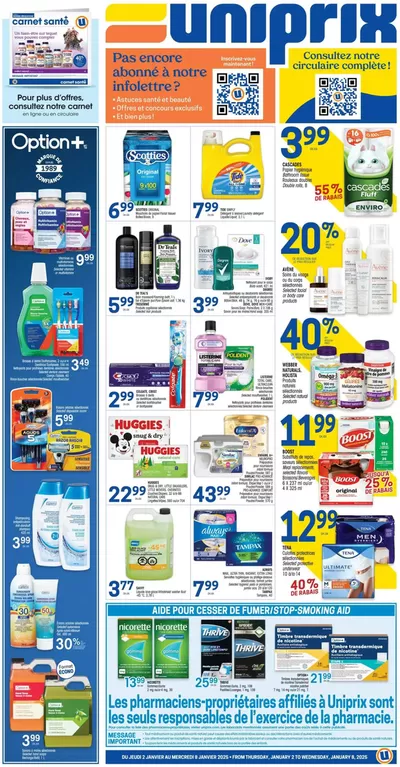 Pharmacy & Beauty offers in Quebec | Special offers for you in Uniprix | 2025-01-02 - 2025-01-08