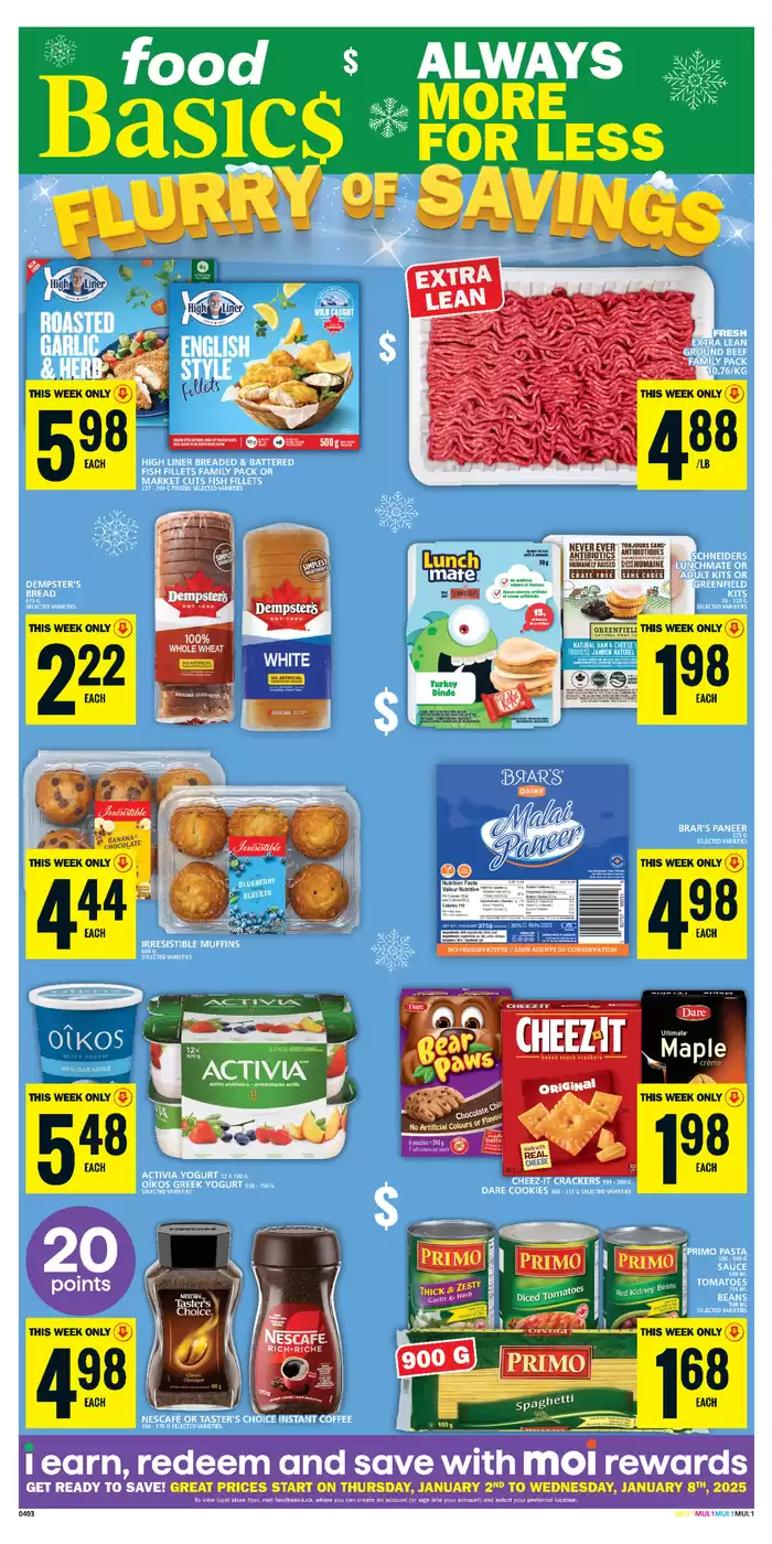 Food Basics catalogue in Mississauga | Great offer for bargain hunters | 2025-01-02 - 2025-01-08