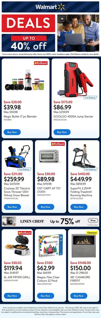 Walmart catalogue in Saint John | Special offers for you | 2025-01-02 - 2025-01-08