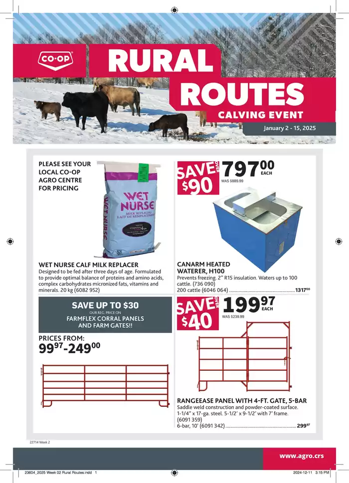 Co-op Agro catalogue in Leduc | Top deals for all customers | 2025-01-02 - 2025-01-15