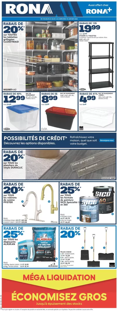 Garden & DIY offers in kirkland | Our best bargains in RONA | 2025-01-02 - 2025-01-08