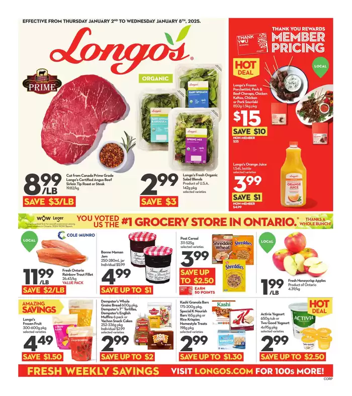 Longo's catalogue in Toronto | Weekly Flyer | 2025-01-02 - 2025-01-07