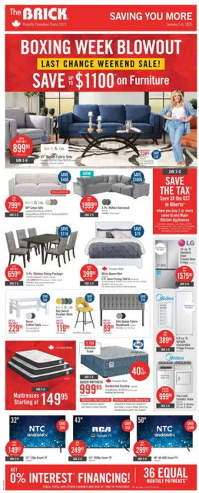 The Brick catalogue in Winnipeg | Current bargains and offers | 2025-01-01 - 2025-01-13