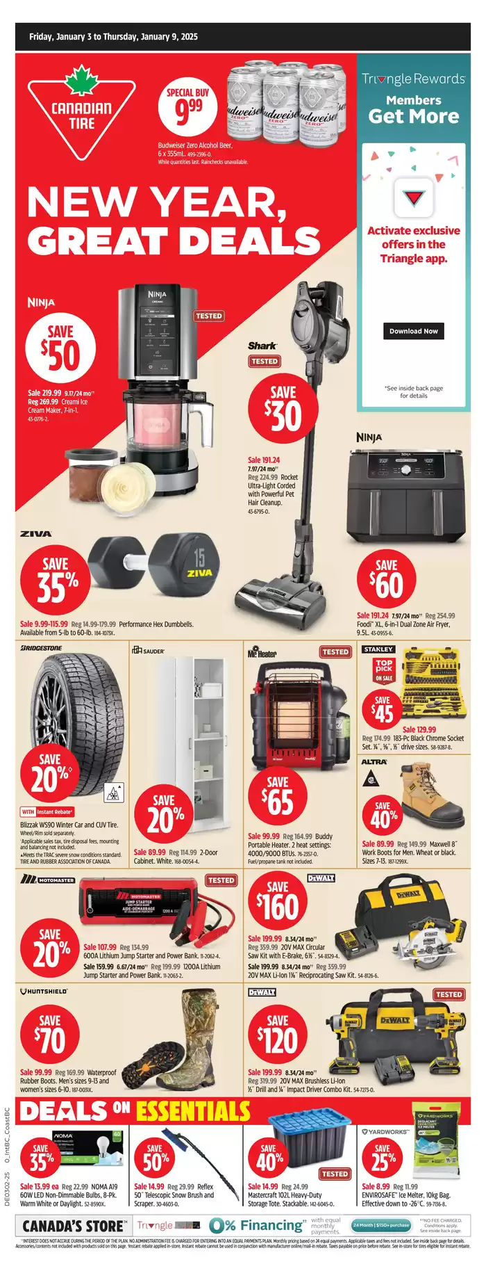 Canadian Tire catalogue in Vancouver | Attractive special offers for everyone | 2025-01-03 - 2025-01-09