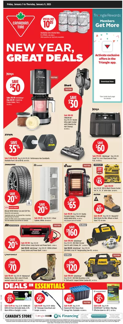 Canadian Tire catalogue in Saint Stephen | Our best deals for you | 2025-01-03 - 2025-01-09