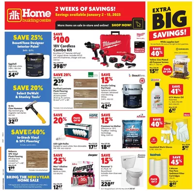 Home Hardware catalogue in Oshawa | Top deals for all customers | 2025-01-02 - 2025-01-15