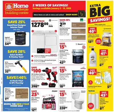 Home Hardware catalogue in Oshawa | Our best bargains | 2025-01-02 - 2025-01-15