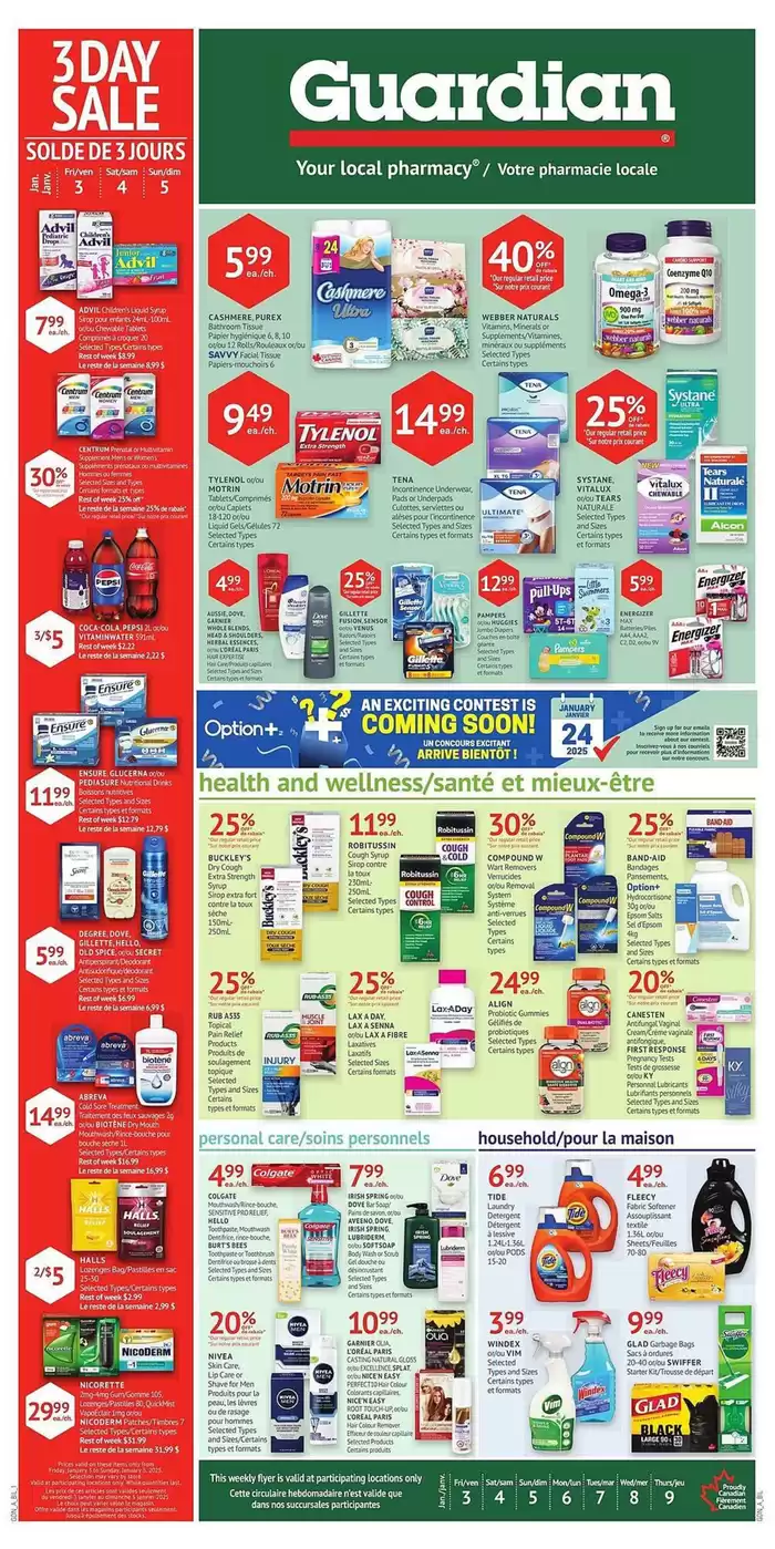 Guardian Pharmacy catalogue in Hamilton | Guardian Pharmacy weekly flyer | 2025-01-02 - 2025-01-15