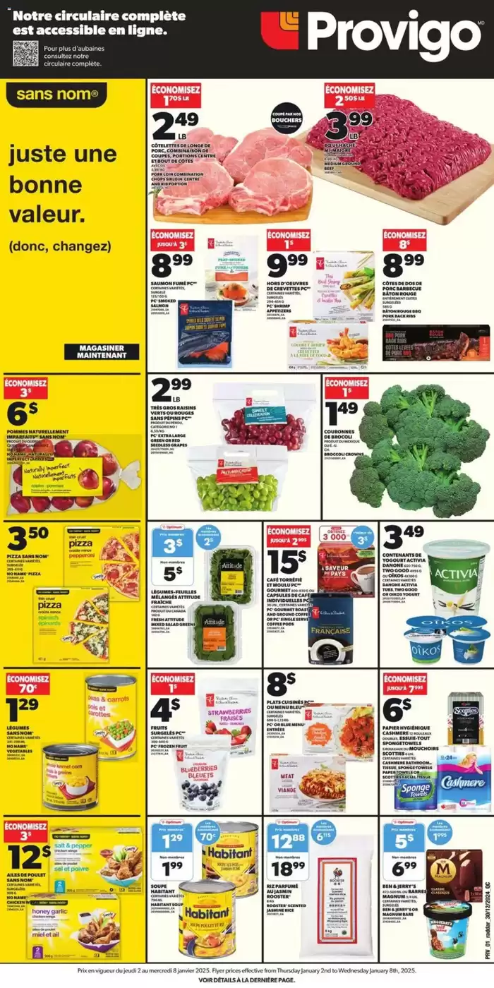 Provigo catalogue in Montreal | Provigo weekly flyer | 2025-01-02 - 2025-01-08