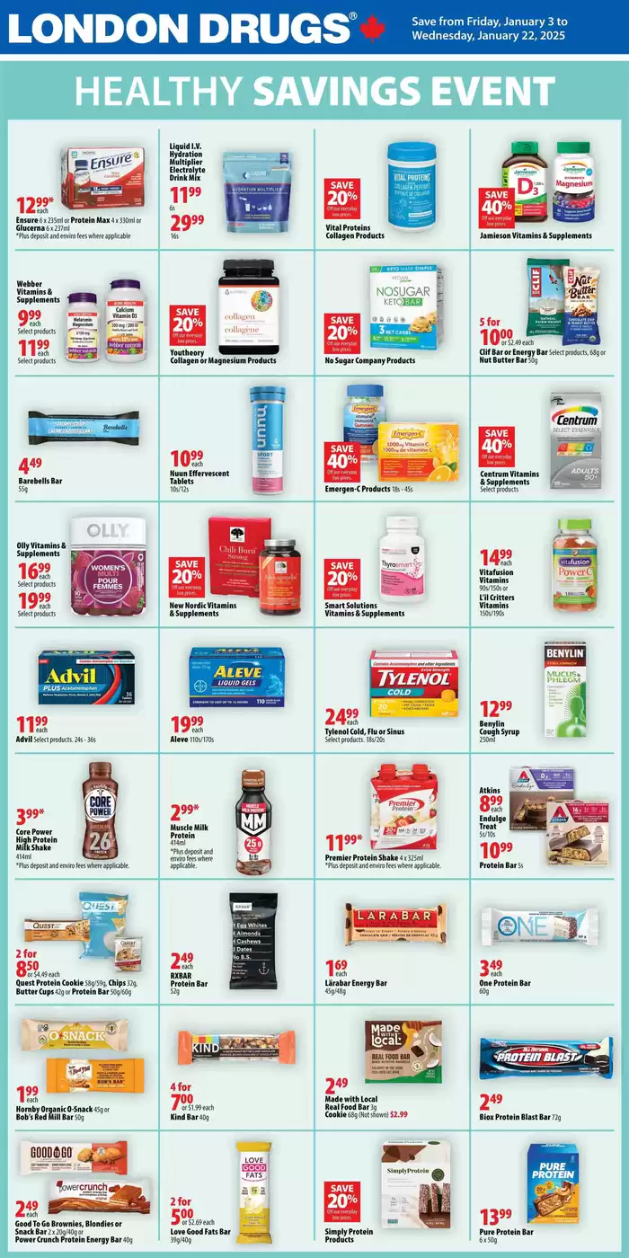 London Drugs catalogue in Edmonton | Great discounts on selected products | 2025-01-03 - 2025-01-22