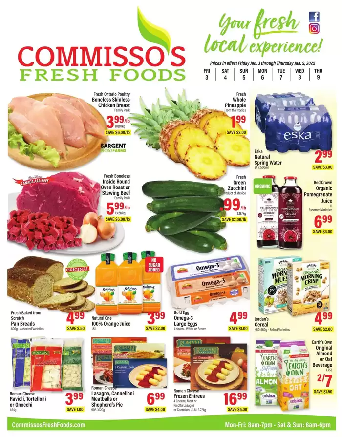 Commisso's Fresh Foods catalogue in St. Catharines | Commisso's Fresh Foods weeky flyer | 2025-01-03 - 2025-01-09