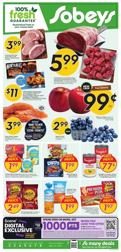 Sobeys catalogue in Hamilton | Sobeys Weekly ad | 2025-01-02 - 2025-01-08