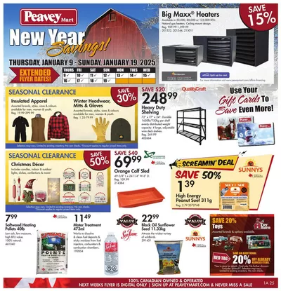 Clothing, Shoes & Accessories offers in Kitchener | New Year Savings in Peavey Mart | 2025-01-03 - 2025-01-19