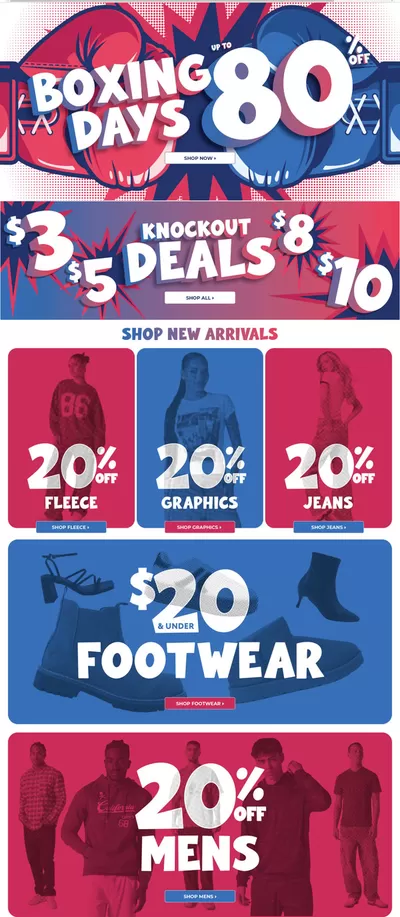 Clothing, Shoes & Accessories offers in Edmonton | Up To 80% Off in Urban Planet | 2025-01-03 - 2025-01-05