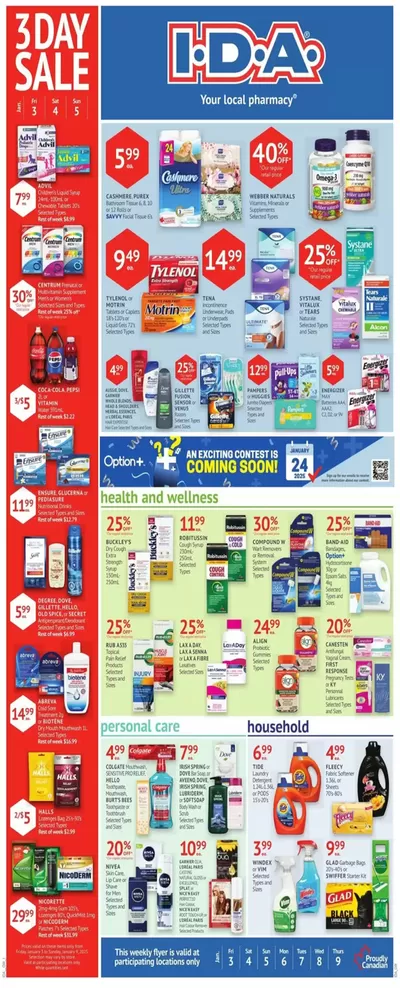 Pharmacy & Beauty offers in Guelph | Weekly Specials in IDA Pharmacy | 2025-01-03 - 2025-01-09