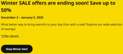 Home & Furniture offers in Vancouver | Winter Sale Up To 50% Off in IKEA | 2025-01-03 - 2025-01-05