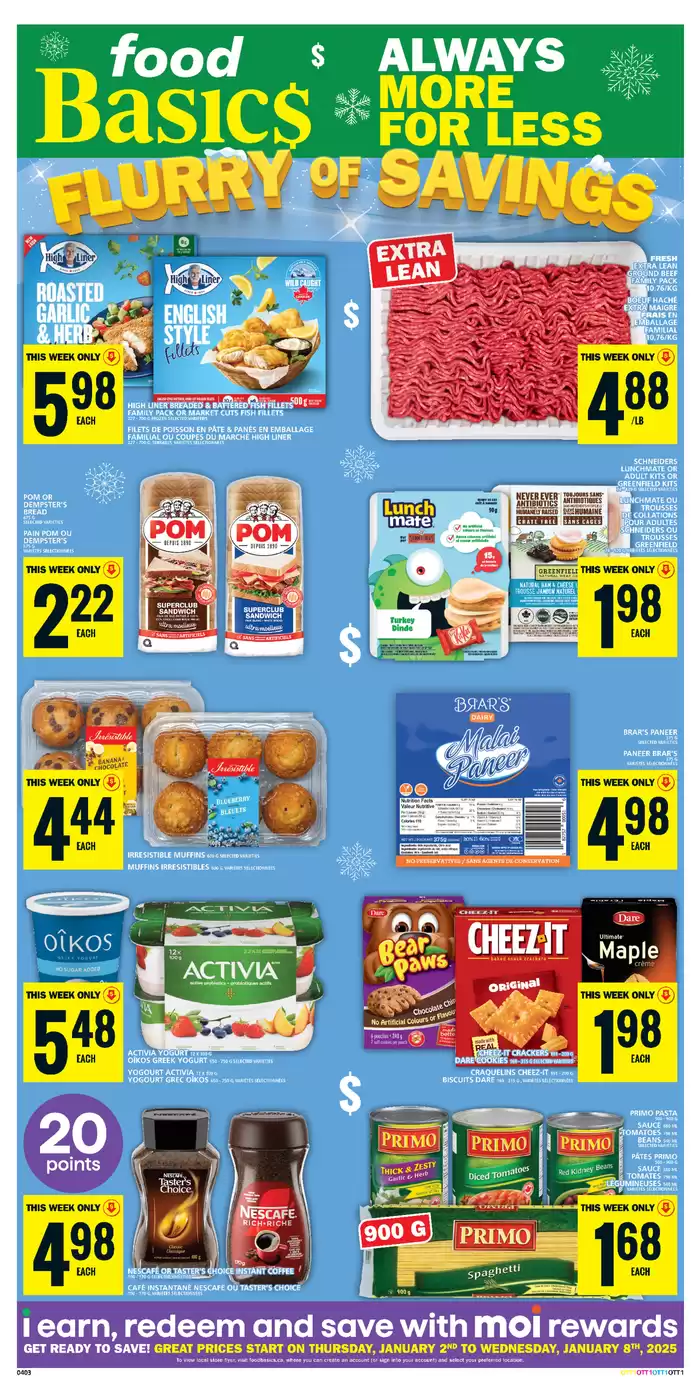 Food Basics catalogue in Ottawa | Exclusive deals for our customers | 2025-01-02 - 2025-01-08